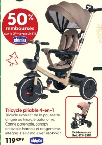 Tricycle pliable 4-en-1 Chicco