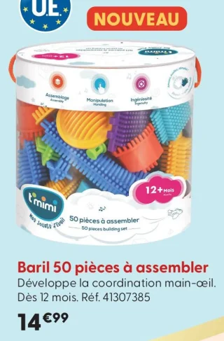 Baril 50 pièces à assembler t'mimi
