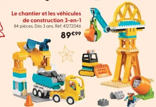 Le chantier et les véhicules de construction 3-en-1 LEGO duplo