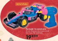 Formule 1 à construire avec visseuse électrique