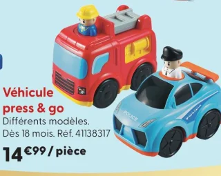 Véhicule press & go t'mimi