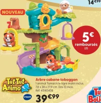 Arbre cabane toboggan Tut Tut Animo vtech