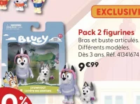 Pack 2 figurines Bluey