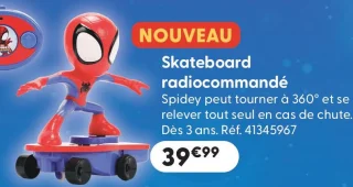 Skateboard radiocommandé Spidey