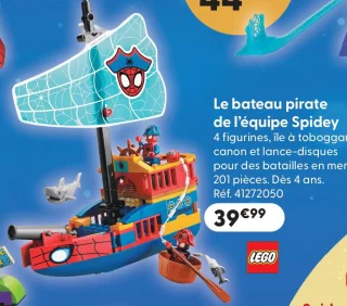 Le bateau pirate de l'équipe Spidey LEGO