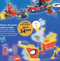 Bateau de pirates bulles et toiles Hasbro Spidey