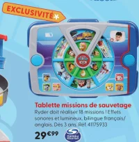 Tablette missions de sauvetage Paw Patrol