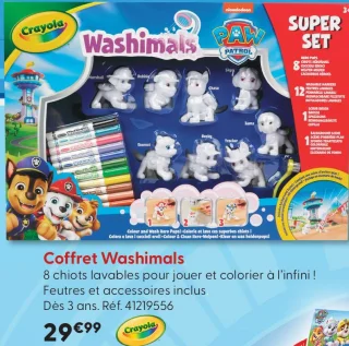 Coffret Washimals Paw Patrol Crayola