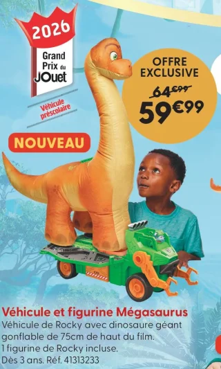 Véhicule et figurine Mégasaurus Paw Patrol