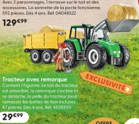 Playmobil Tracteur avec remorque