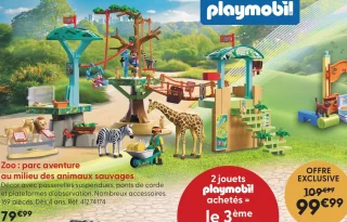 Zoo : parc aventure au milieu des animaux sauvages Playmobil
