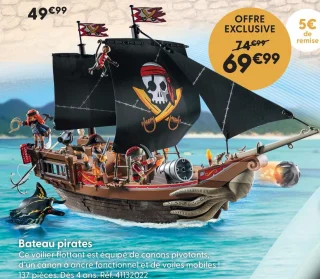 Bateau pirates Playmobil