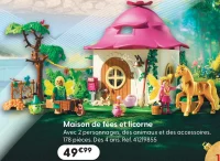 Maison de fées et licorne Playmobil