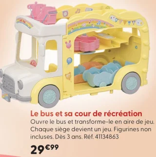 Le bus et sa cour de récréation Sylvanian Families