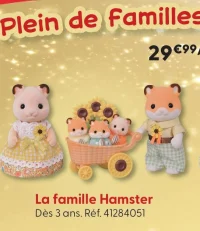 La famille Hamster Sylvanian Families