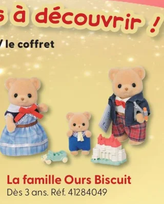 La famille Ours Biscuit Sylvanian Families