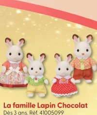 La famille Lapin Chocolat Sylvanian Families