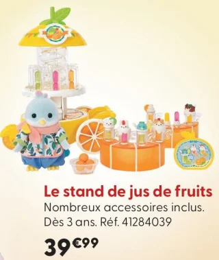 Le stand de jus de fruits Sylvanian Families