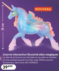 Licorne interactive Skywind ailes magiques