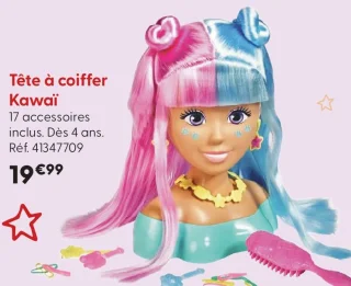 Tête à coiffer Kawaï