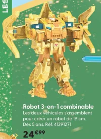 Robot 3-en-1 combinable Quantum Heroes Dinoster