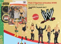 Pack 2 figurines articulées WWE