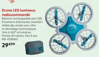 Drone LED lumineux radiocommandé