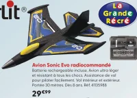 Avion Sonic Evo radiocommandé Silverlit