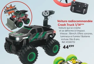 Voiture radiocommandée Crash Truck 1/14ème Silverlit