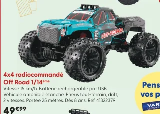 4x4 radiocommandé Off Road 1/14ème