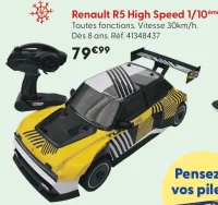 Voiture radiocommandée Renault R5 High Speed 1/10ème