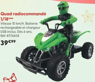 Quad radiocommandé 1/18ème