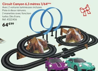 Circuit Canyon 6,3 mètres 1/64ème