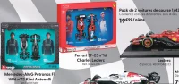Pack de 2 voitures de course 1/43ème Bburago