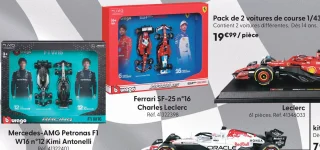 Pack de 2 voitures de course 1/43ème Bburago