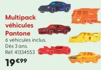 Multipack véhicules Pantone Hot Wheels