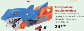 Transporteur requin mordeur Hot Wheels
