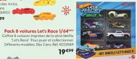 Pack 8 voitures Let's Race 1/64ème Hot Wheels