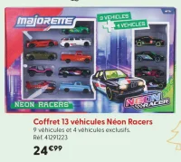 Coffret 13 véhicules Néon Racers Majorette