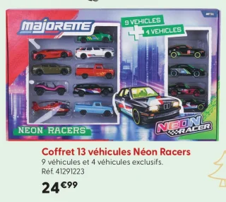 Coffret 13 véhicules Néon Racers Majorette