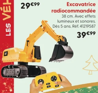 Excavatrice radiocommandée CAT