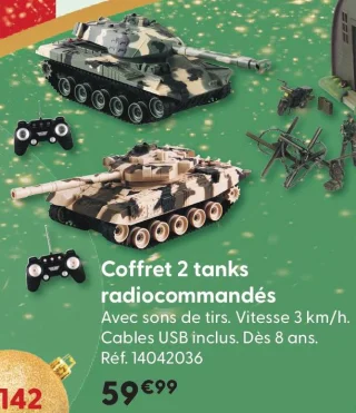 Coffret 2 tanks radiocommandés