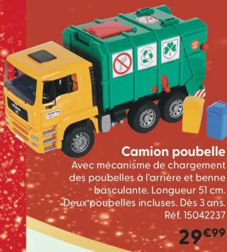 Camion poubelle Bruder