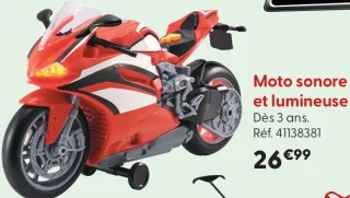 Moto sonore et lumineuse TEAM City