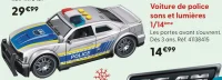 Voiture de police sons et lumières 1/14ème TEAM City