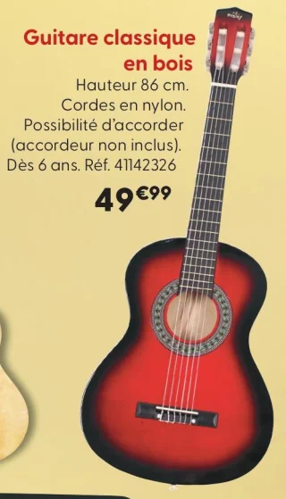 Guitare classique en bois