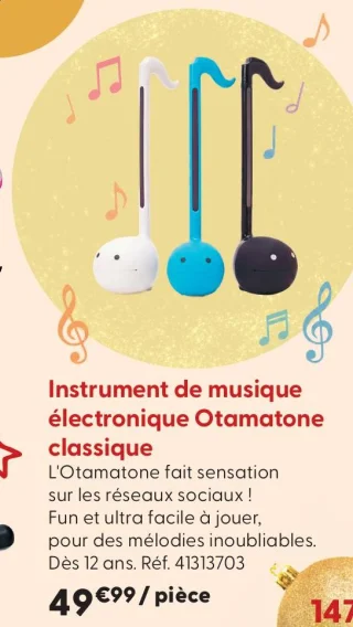 Instrument de musique électronique Otamatone classique