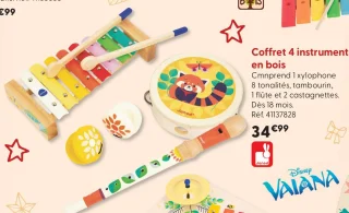 Coffret 4 instruments en bois Janod