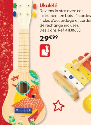 Ukulélé en bois Janod