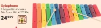 Xylophone 2 baguettes incluses L'Atelier du Bois